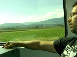 En primera clase para Ginebra. Yverdon-Geneve..Que bonito!