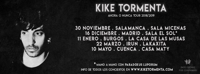 Gira Noche de gatos Kike Tormenta