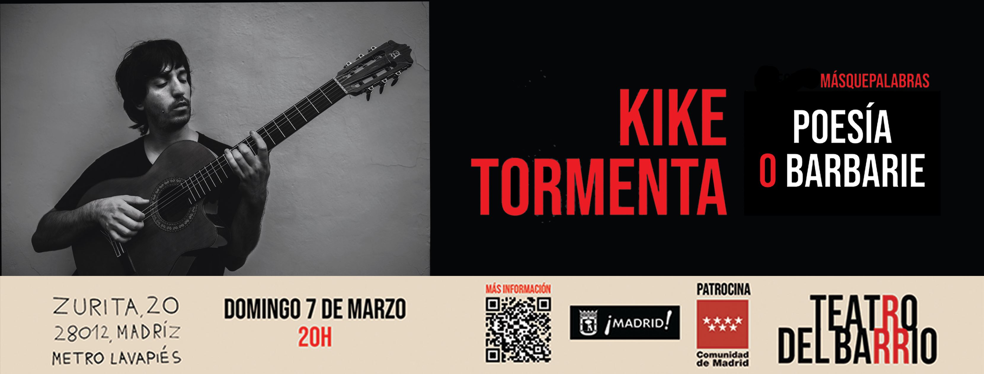 Kike Tormenta en el Teatro del Barrio